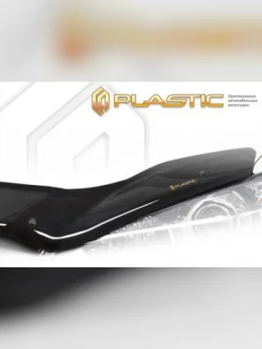 Дефлектор капота (европейская версия) CA Plastic (Classic черный) Ford Escape 2 (2008-2012)