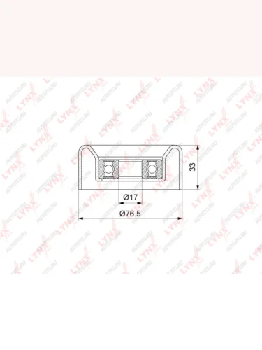Ролик приводного ремня HYUNDAI Porter 2,Starex H-1 (07-) дв.D4CB KIA Sorento обводной LYNX