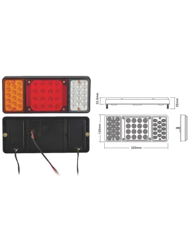 Фонарь задний Isuzu ELF NMR 12-17 (Справа=Слева Диоды Комплект)