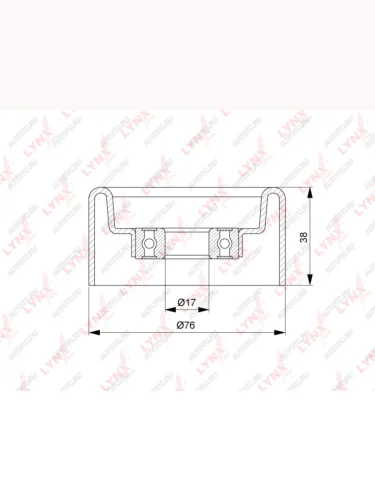 Ролик приводного ремня TOYOTA Land Cruiser (09-) натяжителя LYNX