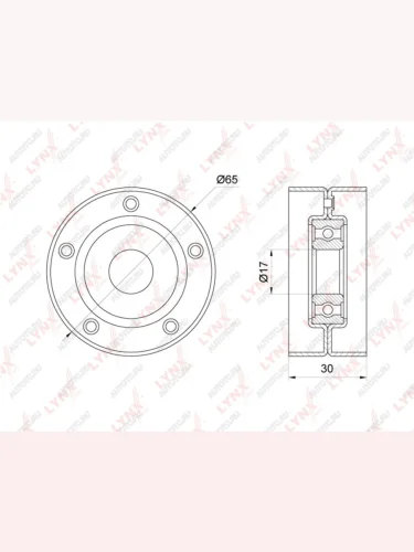 Ролик приводного ремня CHRYSLER 300C (05-11) натяжителя LYNX