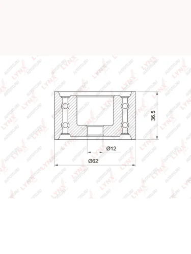 Ролик ГРМ TOYOTA Camry (86-06) (2.53.03.3) LEXUS RX (97-08) (3.03.34.0) направляющий LYNX