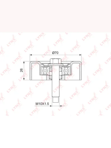 Ролик приводного ремня FORD Focus (99-04) LYNX