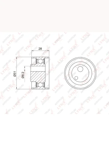 Ролик ГРМ SUZUKI Swift натяжителя LYNX
