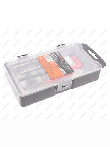 Набор инструментов и вставок для восстановления резьбы М6х1.0мм 25 предметов АВТОДЕЛО