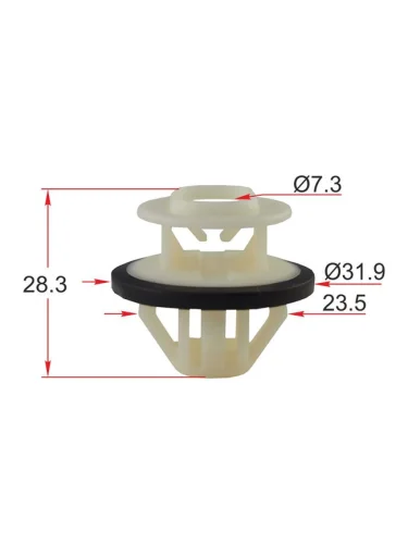 Клипса крепления порога MERCEDES (1 шт.)