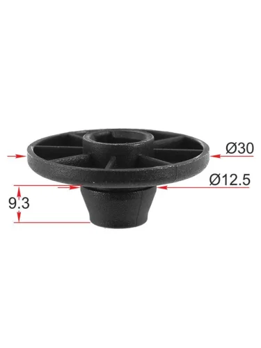 Клипса крепления коврика салона VAG (1 шт.)