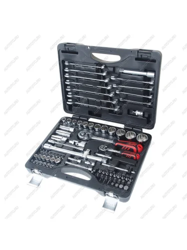 Набор инструментов 85 предметов слесарно-монтажный 14",12" 12-ти гран. в кейсе JTC