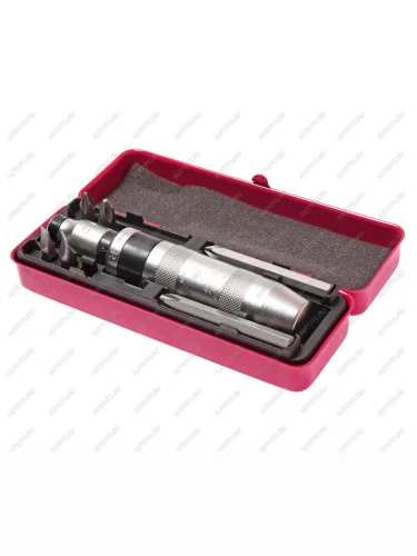 Отвертка ударная с набором бит 6 предметов JTC