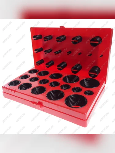 Набор колец уплотнительных 394шт. в кейсе JTC