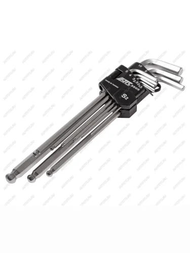 Набор ключей шестигранных 1.5-10мм удлиненных с шаром 9 предметов JTC