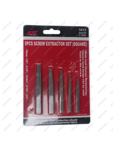 Набор экстракторов 18"-38" забивных 5 предметов JTC