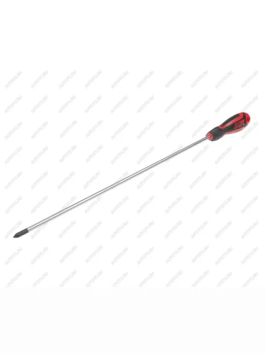 Отвертка крестовая PH 1.0х300мм усиленная (сталь Cr-Mo) JTC