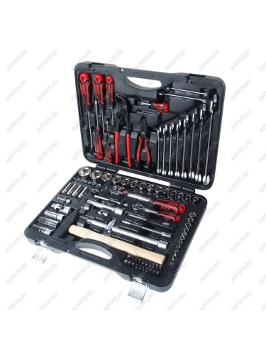 Набор инструментов 90 предметов слесарно-монтажный 14",12" 6-ти гранных в кейсе JTC