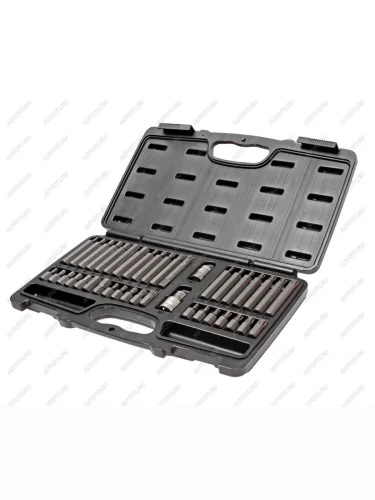 Набор бит 12" 38" SPLINE, TORX, HEX с держателем 40 предметов в кейсе JTC
