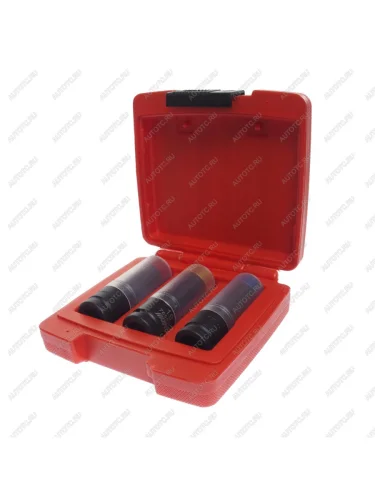 Набор головок ударных для литых дисков 17-19-21мм L=85мм 3 предмета в кейсе JTC