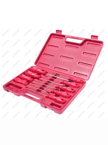 Набор отверток TORX T8Нх100мм-Т40Hх150мм 9 предметов JTC