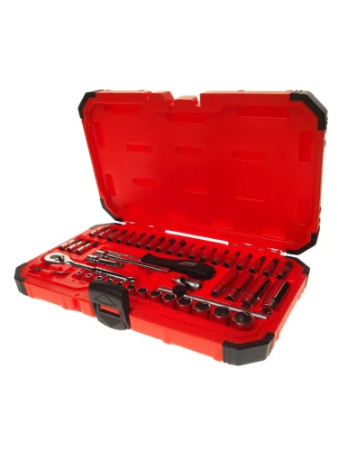 Набор головок торцевых и насадок 14" 6-ти гранных 4-14мм,Т10-Т50 47 предметов в кейсе JTC