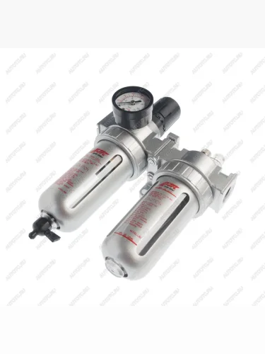 Блок подготовки воздуха (лубрикатор,осушитель) 12” пластик. переключ. 150PSI 3000лмин. 125мл JTC