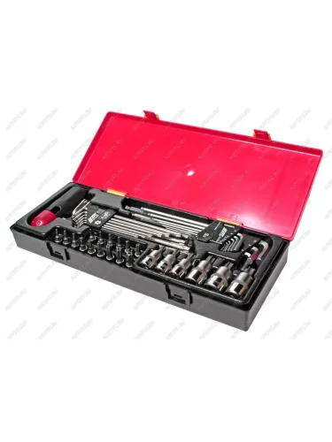Набор инструментов TORX,HEX (ключи,головки с насадками) 40 предметов в кейсе JTC