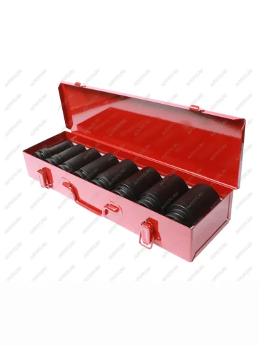 Набор головок торцевых 34" 6-ти гранных 21-38мм ударных глубоких 8 предметов в кейсе JTC