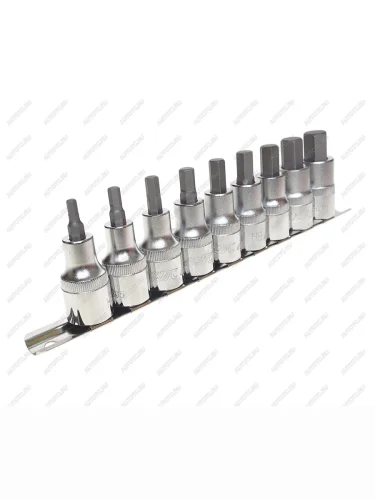 Набор бит-головок 12" HEX H4-H14 9 предметов JTC