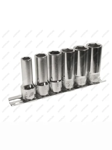 Набор головок торцевых 38" 6-ти гранных 08-14мм средней глубины L=46мм 6 предметов JTC