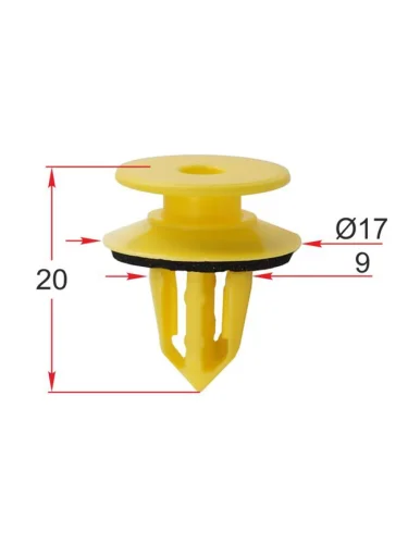 Клипса обшивки двери GM (1 шт.)