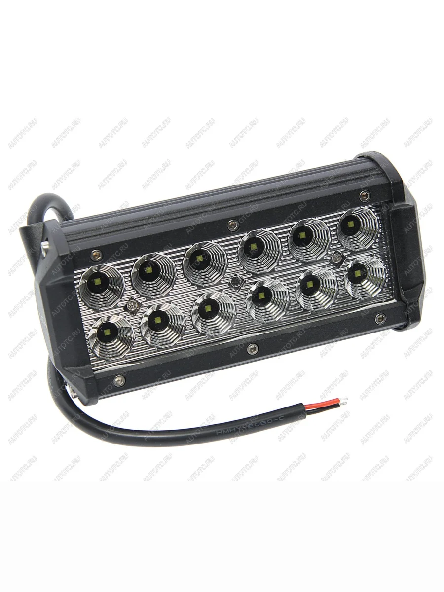 Балка светодиодная 1224V 36W (12 светодиодов) 170х85х65мм (ближний свет) двухрядная SAMRAI  в Самаре Самарской области