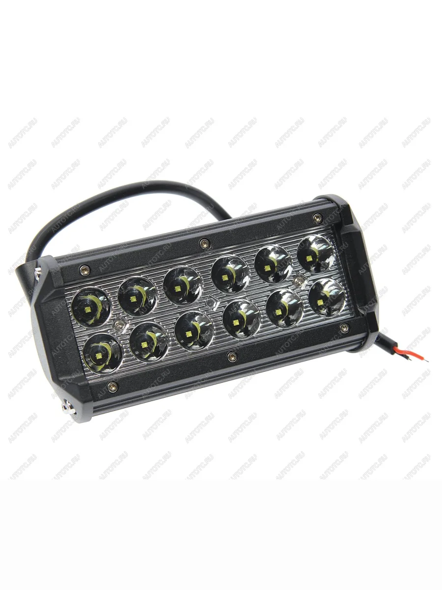 Балка светодиодная 1224V 36W (12 светодиодов) 170х85х65мм (дальний свет) двухрядная SAMRAI  в Самаре Самарской области