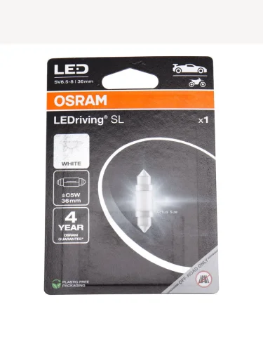 Лампа светодиодная 12V C5W SV8.5-8 36мм блистер (1шт.) LEDriving SL OSRAM
