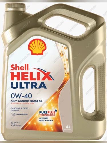 Масло моторное HELIX ULTRA 0W40 A3B4SP синт.4л SHELL