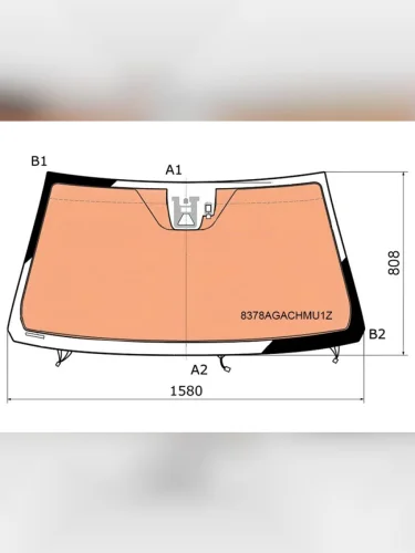 Стекло лобовое (Обогрев полный Камера Датчик дождя Проекция) Lexus LX 15-23
