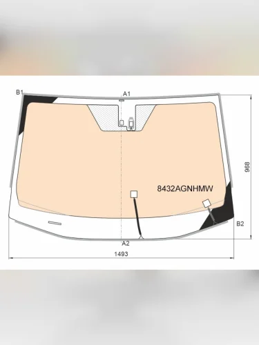 Стекло лобовое (Обогрев полный Датчик дождя Молдинг) Toyota RAV4 (XA50) 18-