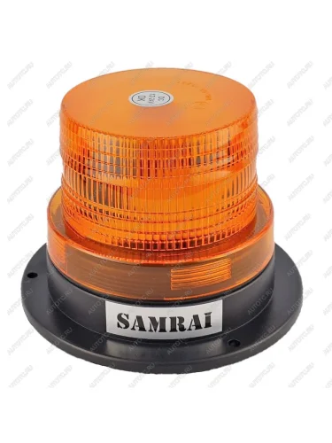 Маяк импульсный 1224V (12 светодиодов) 1 режим на магните желтый SAMRAI