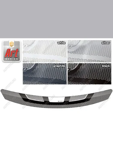 Дефлектор капота (рынок Японии, правый руль) CA-Plastic (Серия Art белая) Honda Fit 4 GR дорестайлинг (2019-2022)