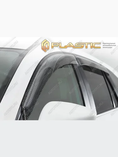 Дефлектора окон (рынок Японии) CA-Plastic (Серия Art черная) Toyota Corolla  E210 (2018-2022) седан дорестайлинг