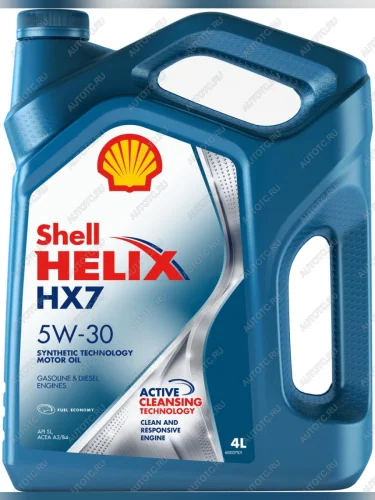 Масло моторное HELIX HX-7 5W30 A3B4SN псинт.4л SHELL
