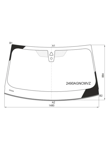 Стекло лобовое (Камера Датчик дождя Молдинг) BMW 3-Series 18-