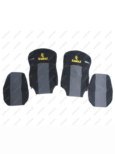 Авточехлы КАМАЗ-54901 (2 высоких) жаккард комплект КОМТЕСТ