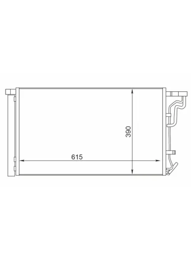 Радиатор кондиционера Hyundai Elantra 20-