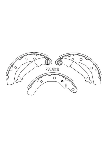 Колодки тормозные барабанные Chevrolet Matiz 05-10  Spark 05-16