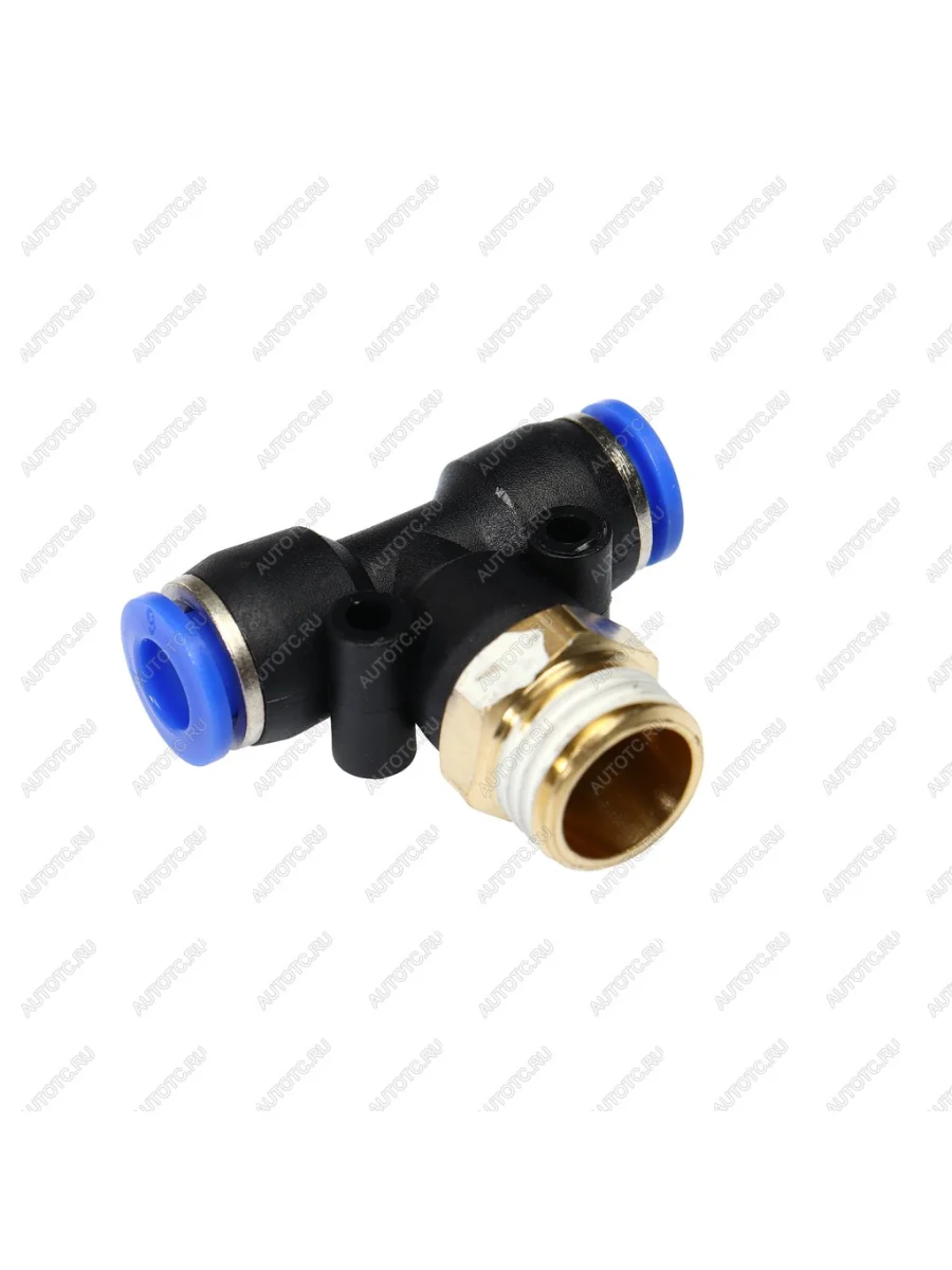 Фитинг для пластиковых трубок 14" Т-образный 6мм с наружной резьбой ЭВРИКА  в Керчи Республика Крым