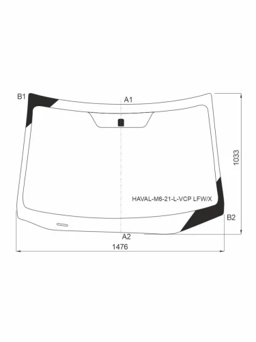 Стекло лобовое Haval M6 21-