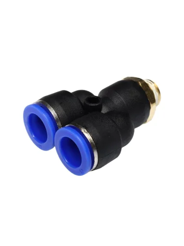 Фитинг для пластиковых трубок 14" Y-образный 12мм с наружной резьбой ЭВРИКА