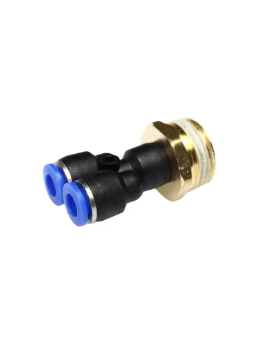 Фитинг для пластиковых трубок 12" Y-образный 6мм с наружной резьбой ЭВРИКА