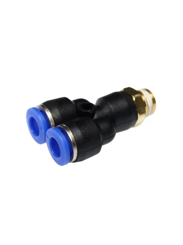 Фитинг для пластиковых трубок 18" Y-образный 6мм с наружной резьбой ЭВРИКА