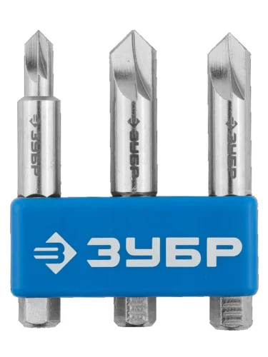 Набор экстракторов для выкручивания поврежденных винтов и саморезов 3 предмета ЗУБР