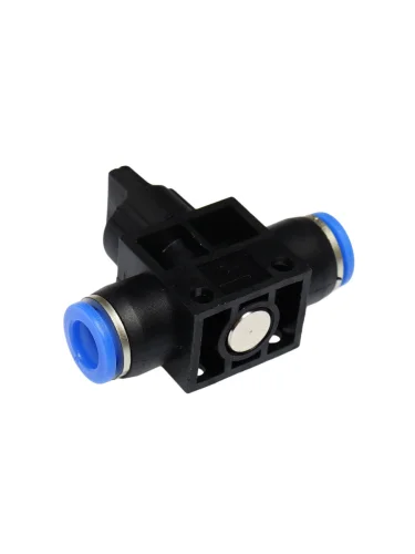 Фитинг для пластиковых трубок 8x8мм с краном ЭВРИКА