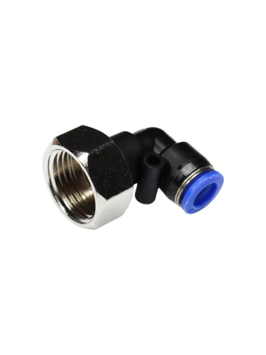 Фитинг для пластиковых трубок 12" угловой 8мм с внутренней резьбой ЭВРИКА